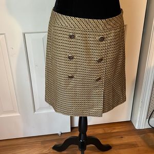 Ann Taylor Loft lined brown tweed skirt. Size 8 inEUC